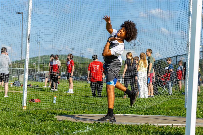 Students run track
